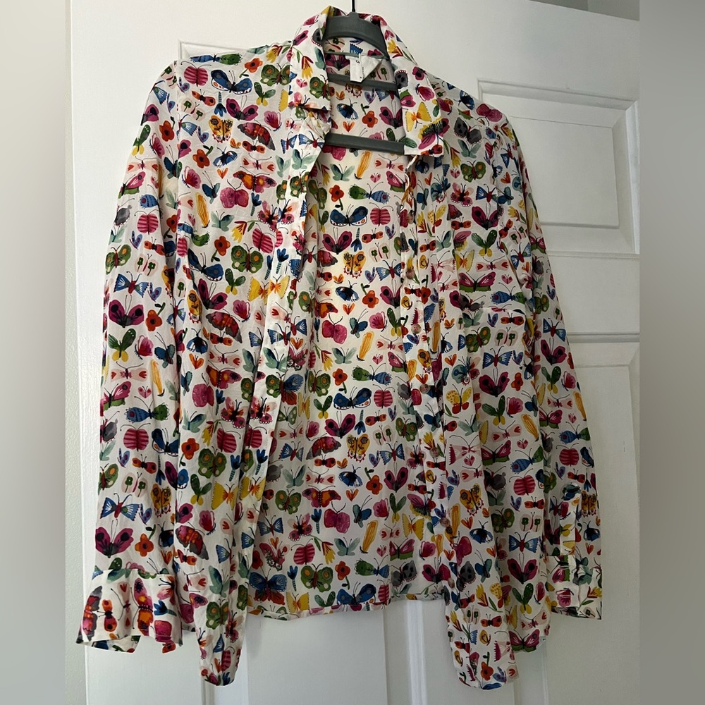 Carolyn Gann butterfly button down